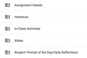 google drive folder structure